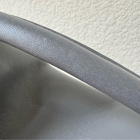 Graphite Gray Mini Leather Patchwork Satchel Puzzle Crossbody Shoulder Bag - Picture 6 of 15